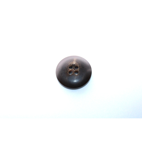 Auth BURBERRY BRIT 3 (20mm) 4 Hole Brown Plastic Replacement Clothing Buttons - Picture 3 of 3